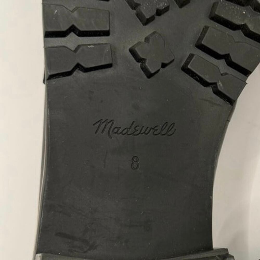 Madewell The Corinne Lugsole Loafers Black Leather Chunky Platform 8 Worn Once - Picture 9 of 9